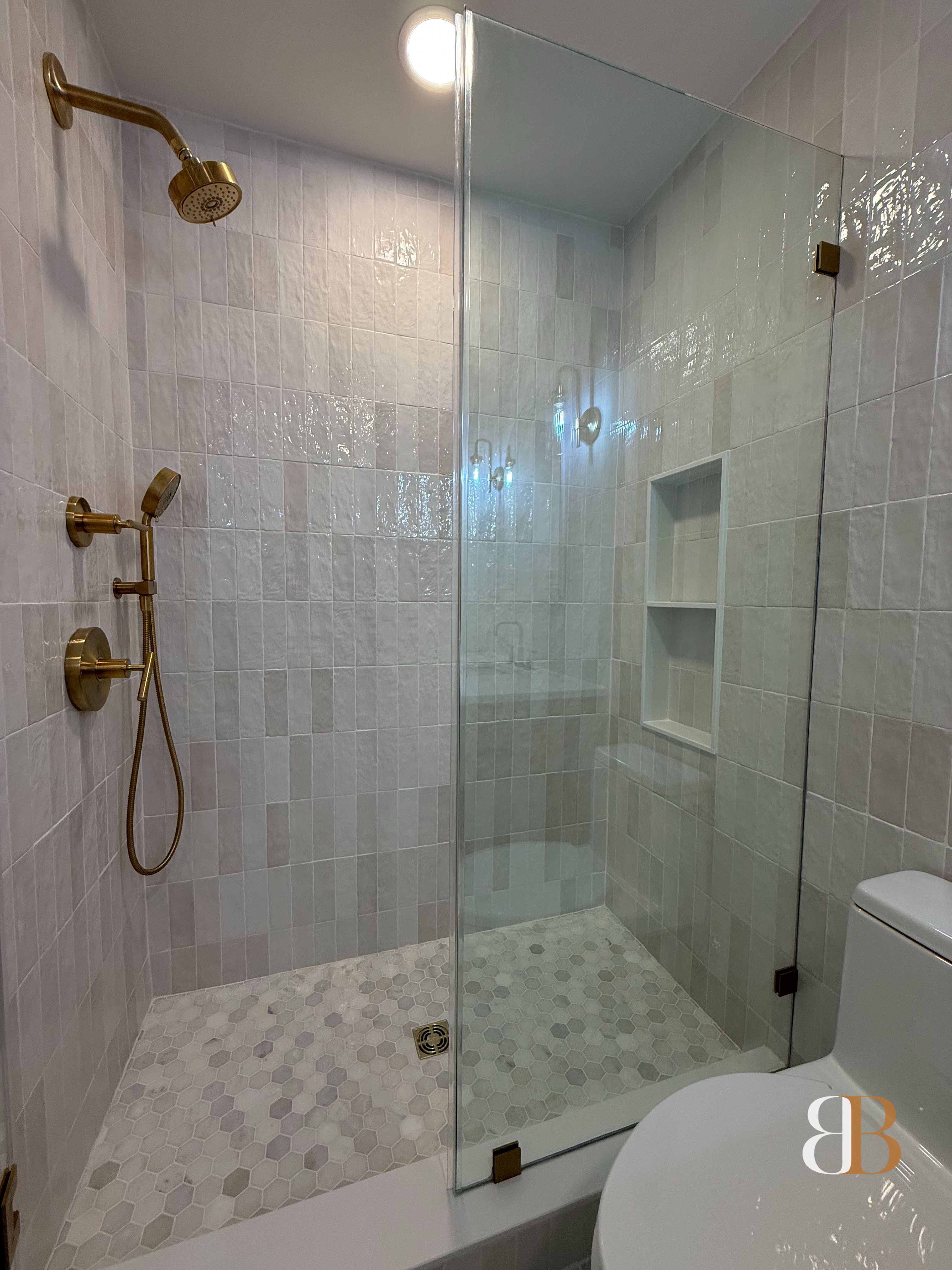 Transitional bathroom remodel in Ambler by B&B Associates Creations — photo 11